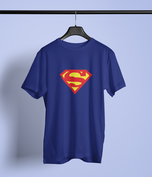 Superman Logo Printed T-Shirt